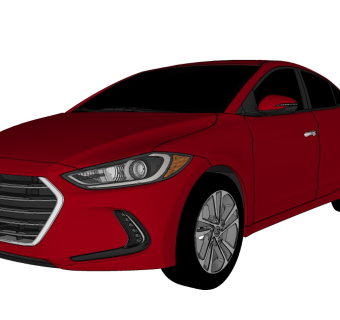 超精细汽车模型 现代 伊兰特Hyundai Elantra